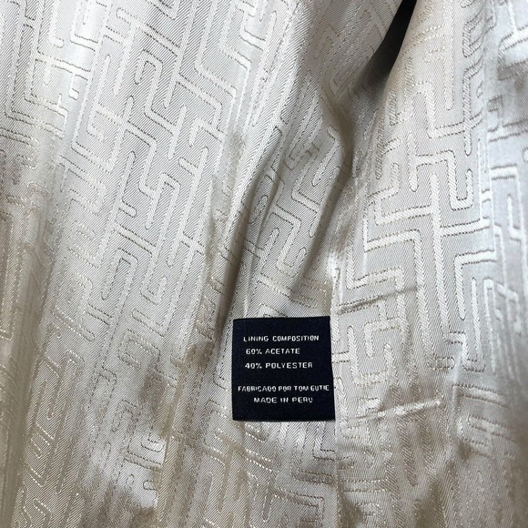 Tom Gutie Solange Baby Alpaca Suri Merino Wool Draped Coat Belted Medium - Picture 15 of 16